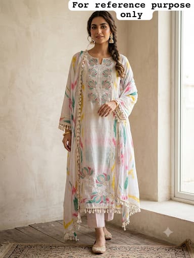 Mul Chanderi printed ladies unstitched suit Rc19237 (c)