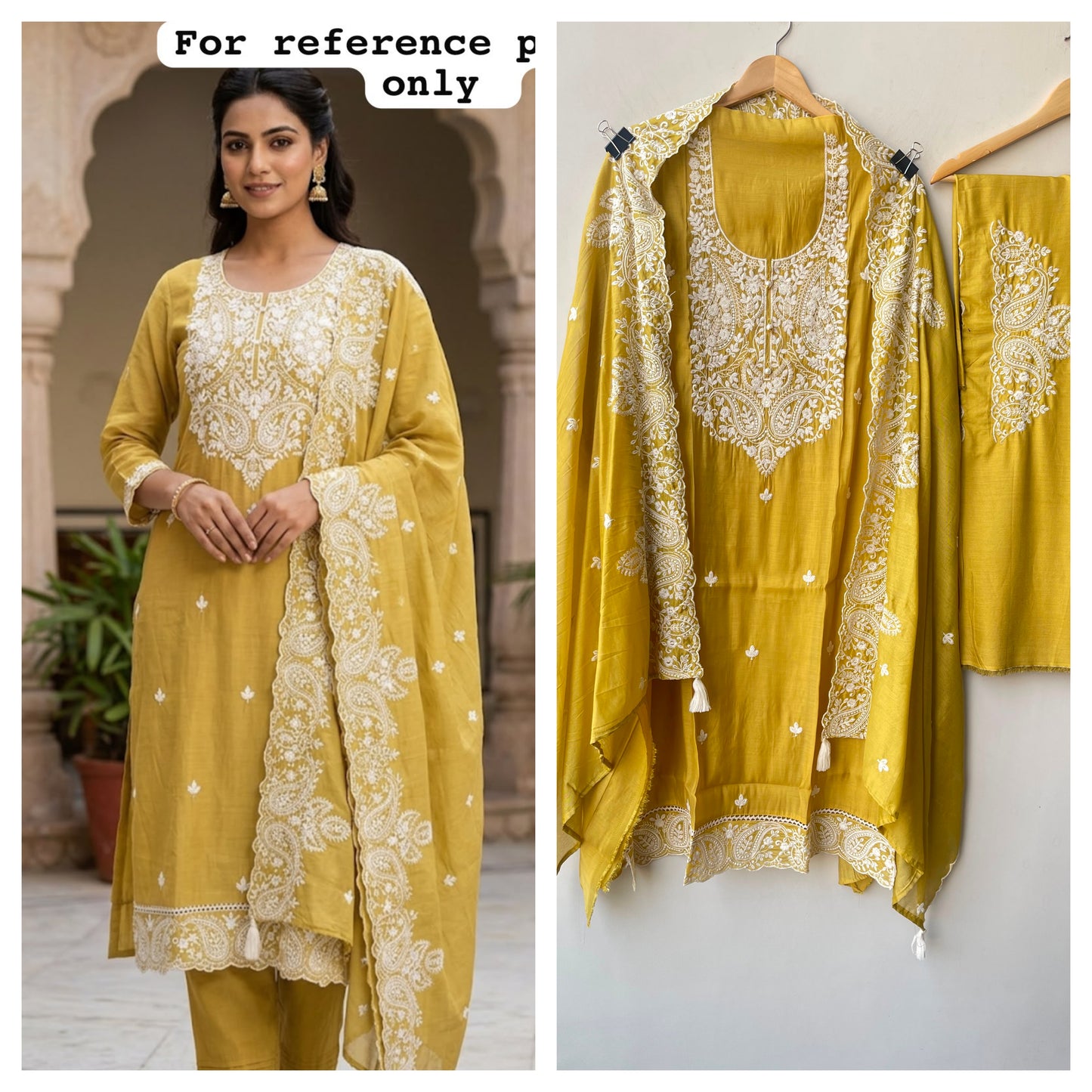 Mul chanderi unstitched ladies suit Rc19094