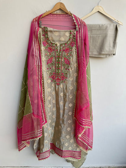 Banarasi Silk Unstitched Ladies Suit RC-18506 – view 6