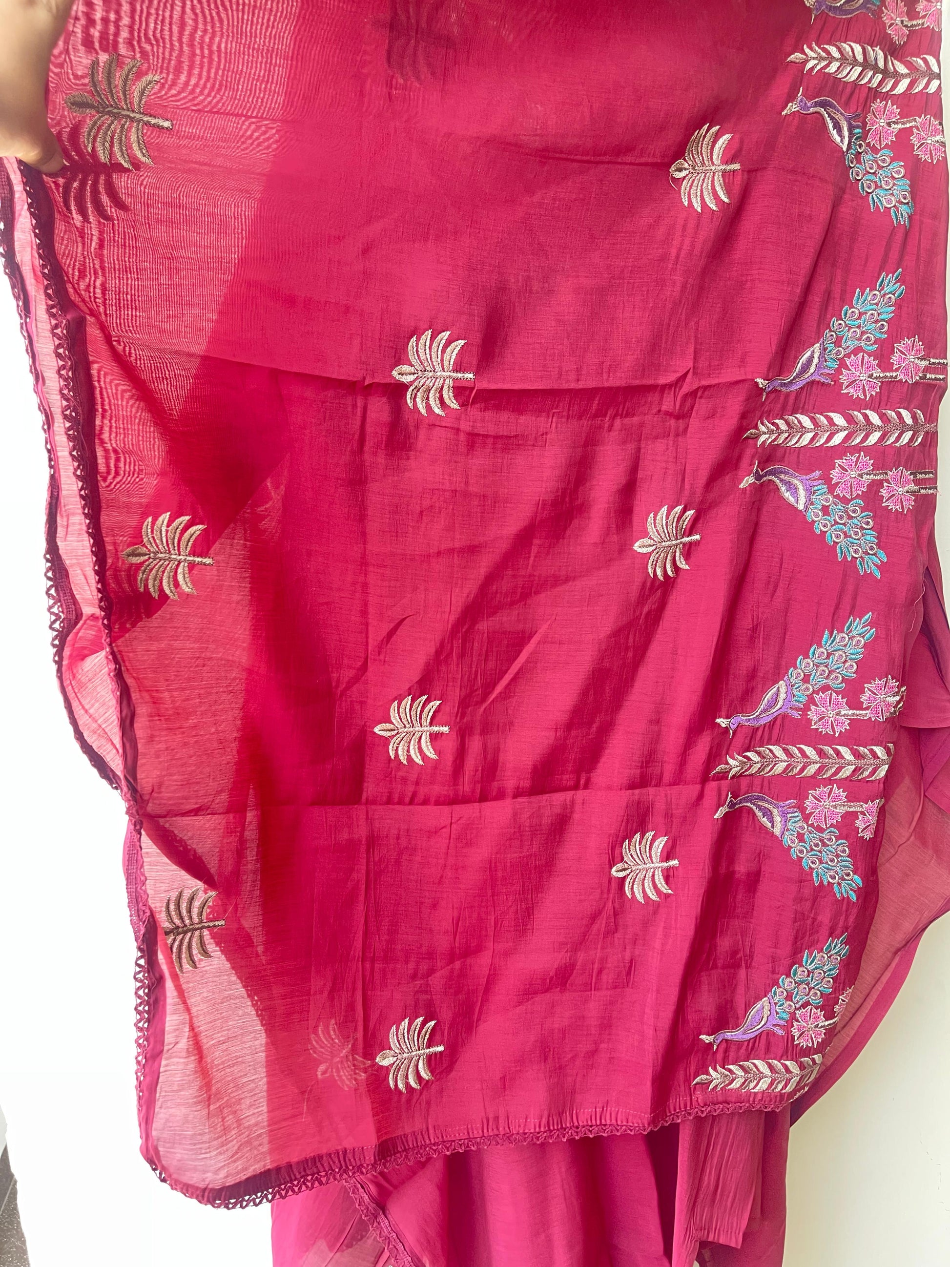 Mul Chanderi Unstitched Ladies Suit RC18890 – view 6