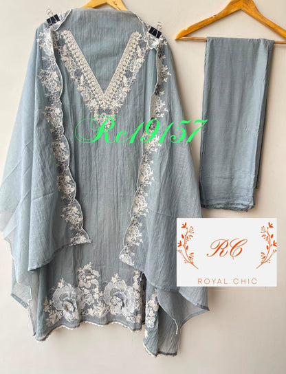 Mul cotton unstitched ladies suit Rc19157 (b)