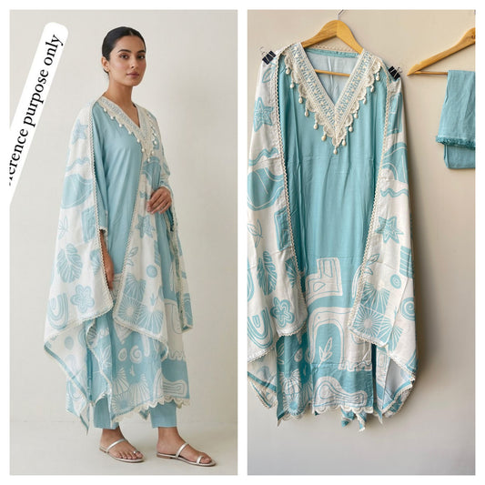 Muslin Printed Unstitched Ladies Suit RC-18849