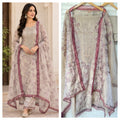 Elegant Shimmer Tissue Unstitched Designer Suit Set