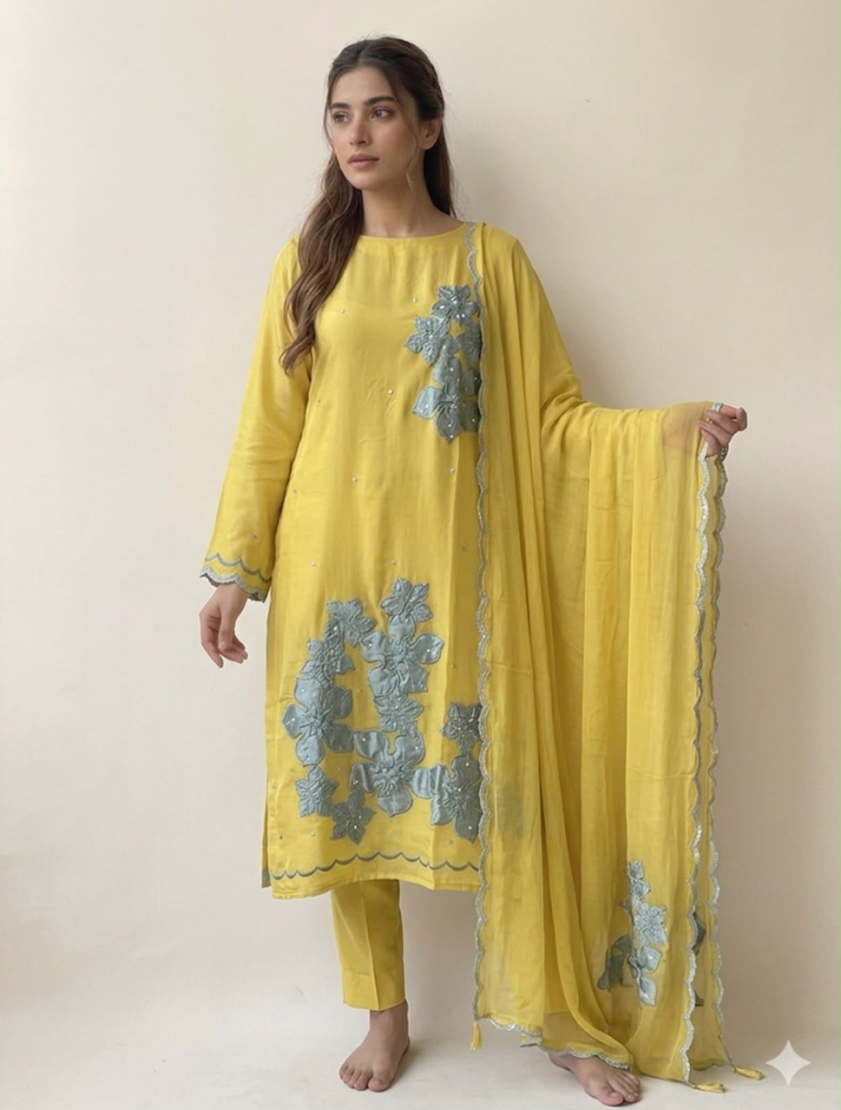Mul chanderi unstitched ladies suit Rc18989