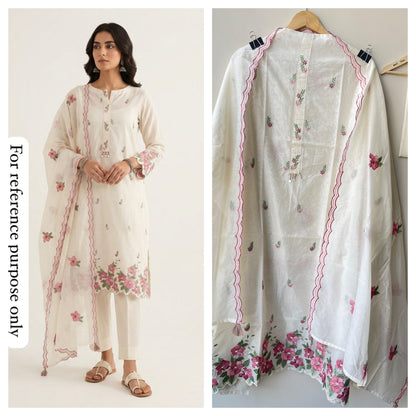 Mul Chanderi Unstitched Ladies Suit RC-18884
