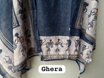 Mul chanderi printed ladies unstitched suit Rc19193