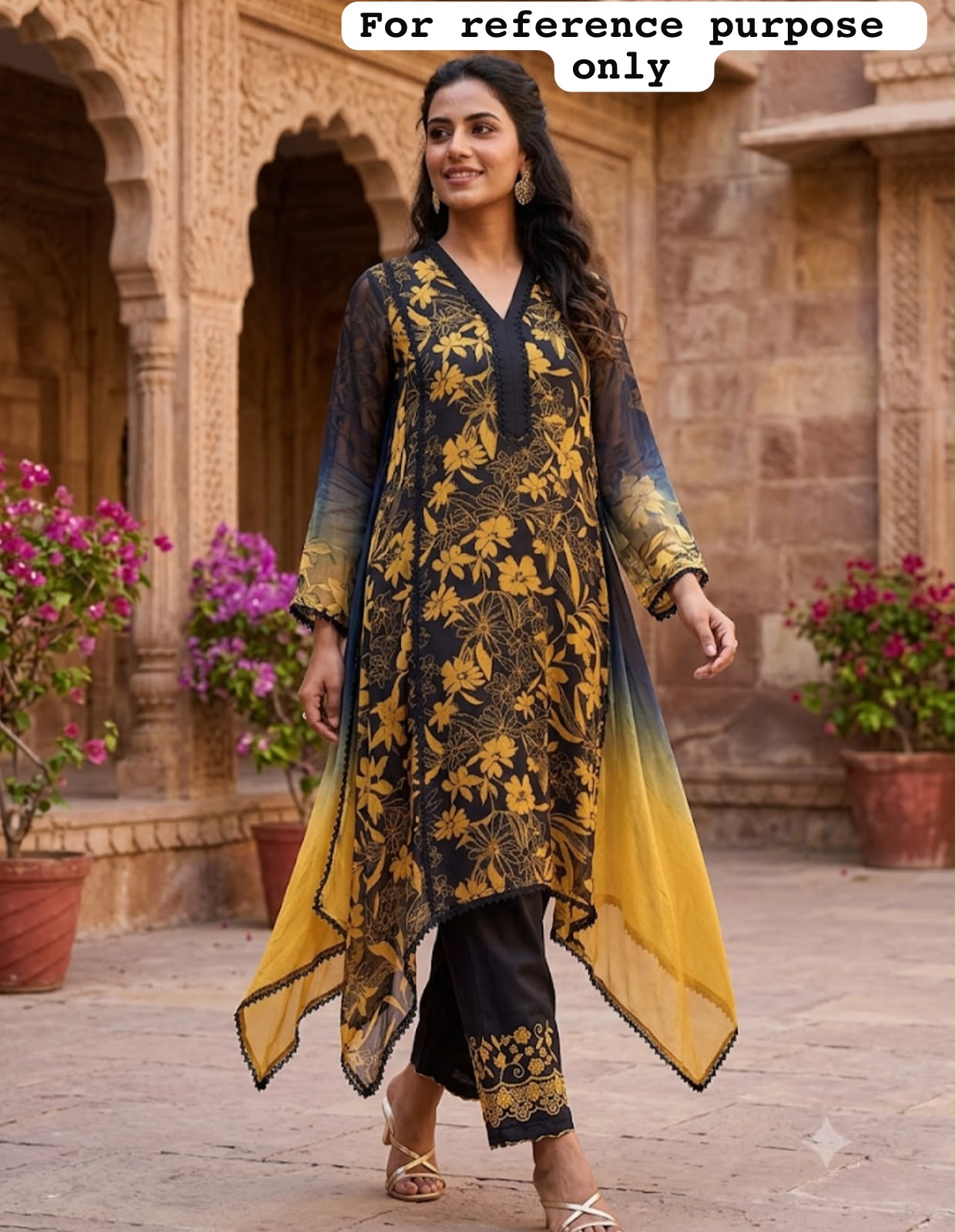 Organza Tuile printed ladies unstitched suit Rc19173