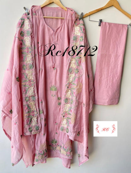Mul Chanderi Unstitched Ladies Suit RC-18712 (a) – view 7