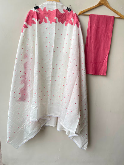 Chanderi cotton unstitched ladies suit Rc19269 (b)