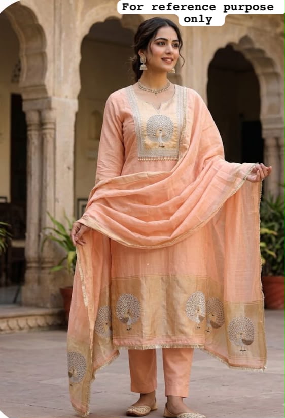 Banarasi mul chanderi ladies unstitched suit Rc19277 (b)