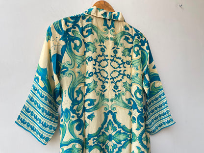 Satin crepe readymade stiched ladies shirt Rc19014 (a)