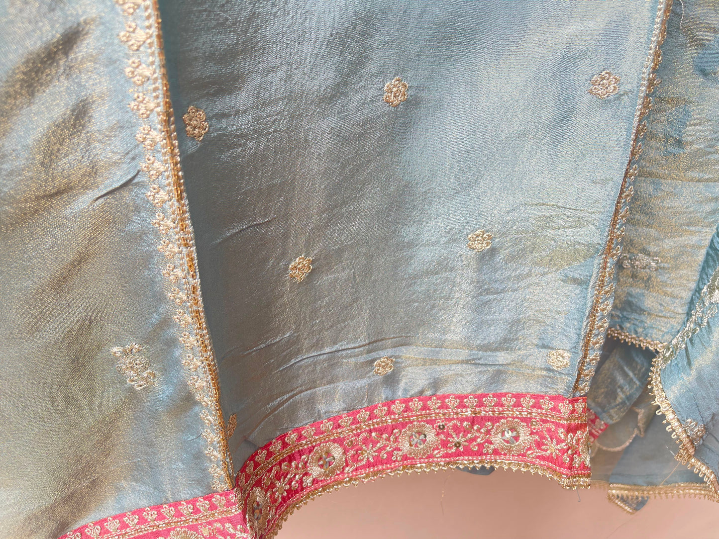 Banarasi shimmer silk ladies unstitched suit Rc19123