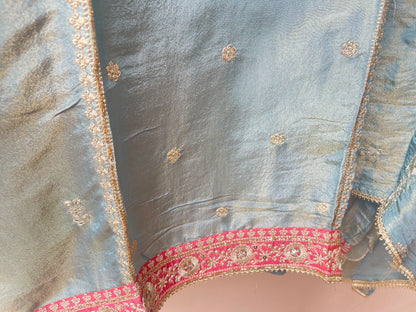 Banarasi shimmer silk ladies unstitched suit Rc19123