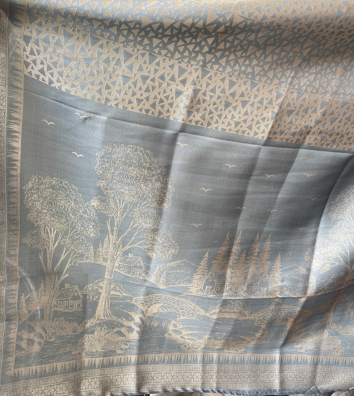 Premium Shimmer Giraffe Silk woven  Unstitched Designer Suit Set