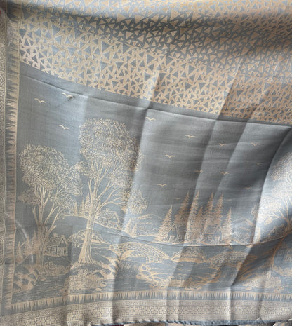 Premium Shimmer Giraffe Silk woven  Unstitched Designer Suit Set