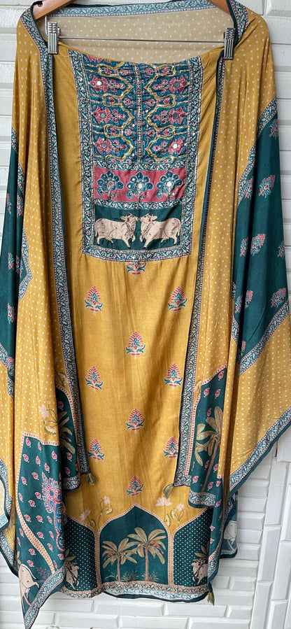 Muslin unstitched ladies suit Rc17551