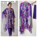 Organza Tuile printed ladies unstitched suit Rc19152