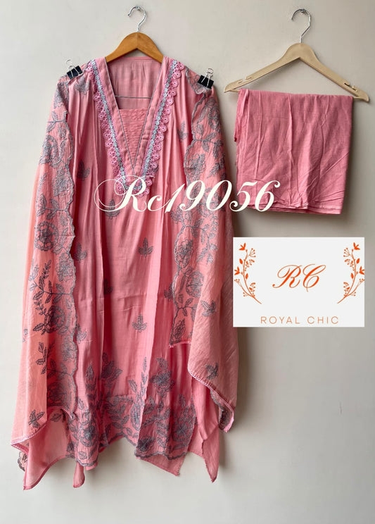 Mul chanderi unstitched ladies suit Rc19056