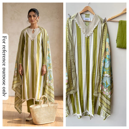 Muslin Silk Printed Unstitched Ladies Suit RC-18867