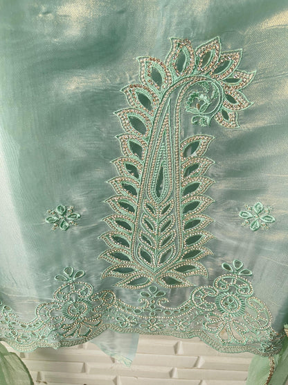 Shimmer paper silk unstitched ladies suit Rc17703 (b)