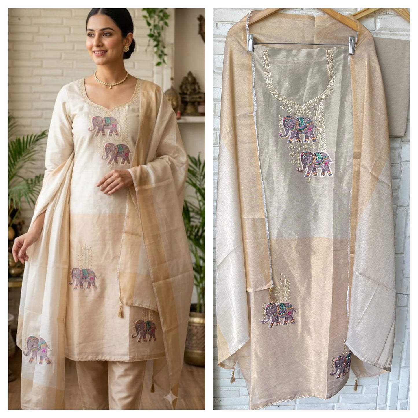 Shimmer soft organza ladies unstitched suit Rc19292