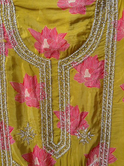 Organza unstitched ladies suit Rc17547