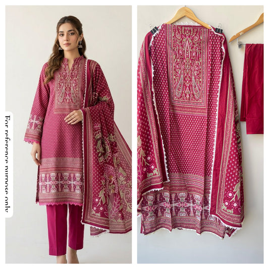 Mul Chanderi Unstitched Ladies Suit RC-18885