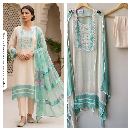 Organza unstitched ladies suit Rc18947 (a)
