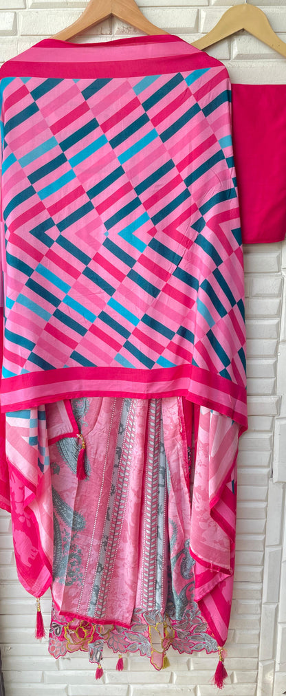 Muslin printed unstitched ladies suit Rc17856 (b)