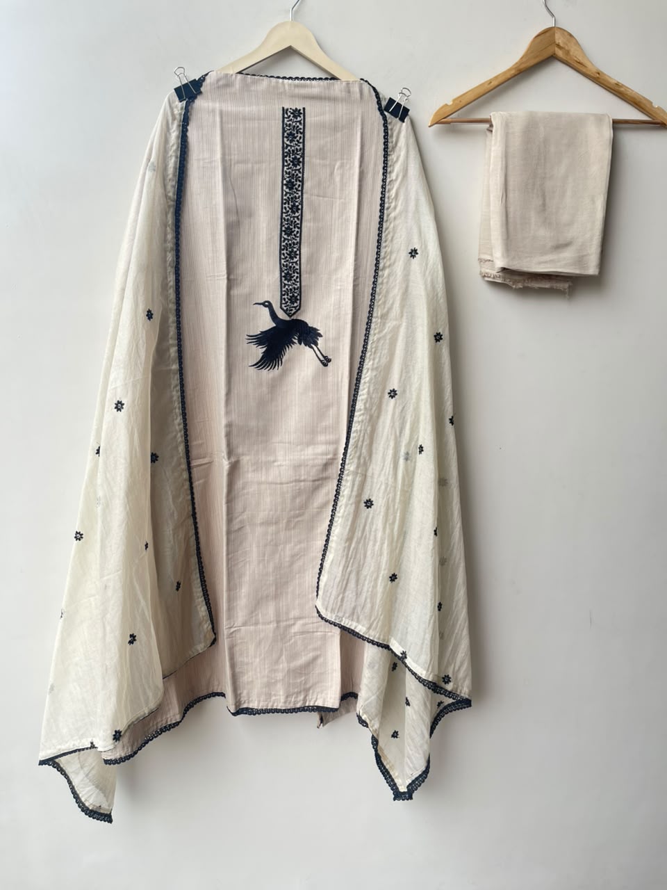 Cotton linen fabric ladies unstitched suit Rc19143