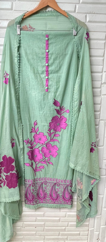 Mul chanderi unstitched ladies suit Rc17397 (b)