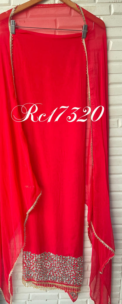 Organza unstitched ladies suit Rc17320