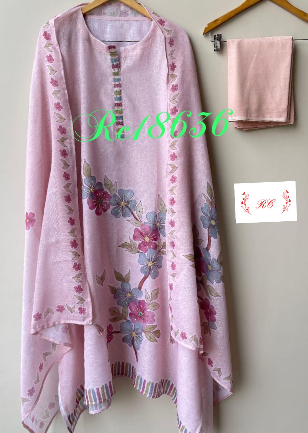Linen Printed Unstitched Ladies Suit RC18636 – view 3