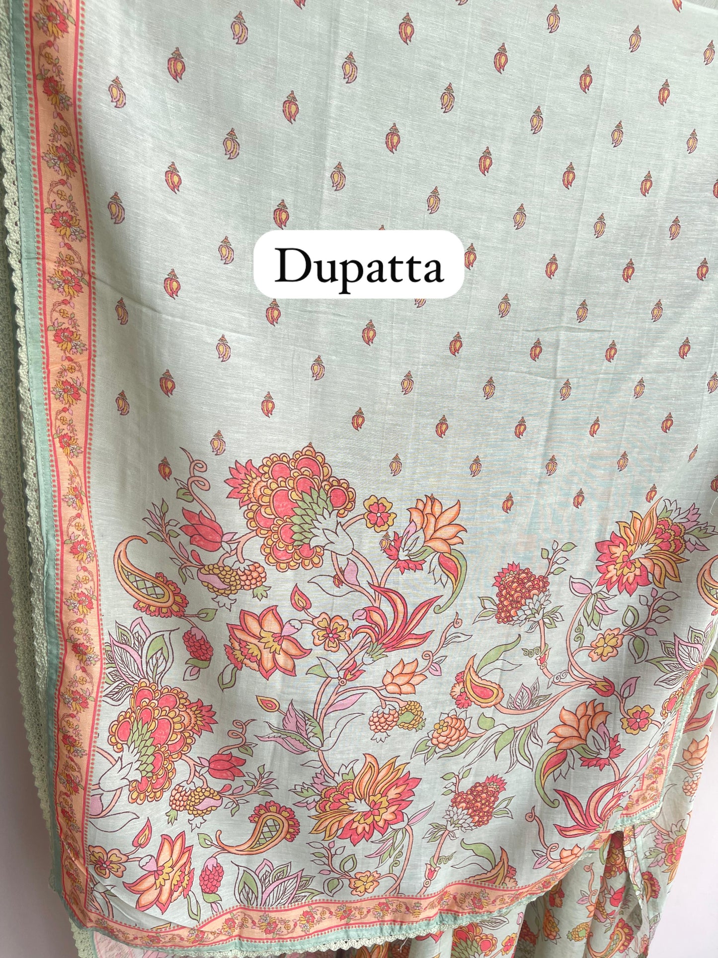 Pure linen printed unstitched ladies suit Rc18468