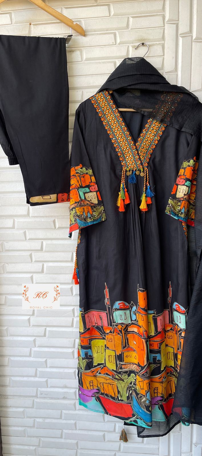 Cotton readymade ladies suit Rc13608