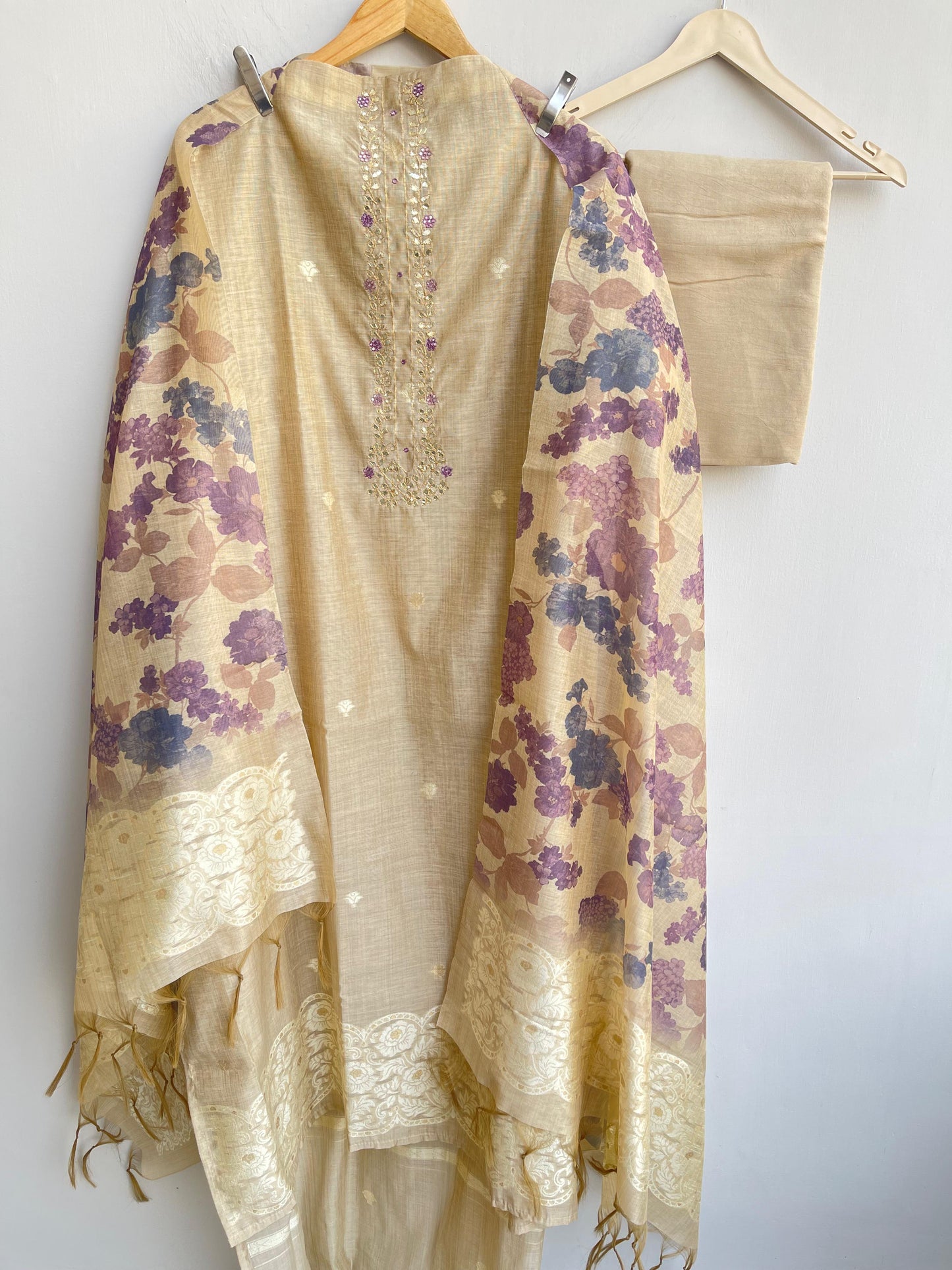 Mul Chanderi Unstitched Ladies Suit RC-18450 (c) – view 3