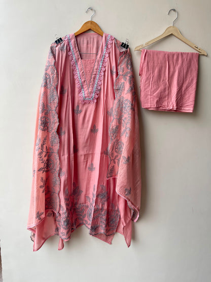 Mul chanderi unstitched ladies suit Rc19056