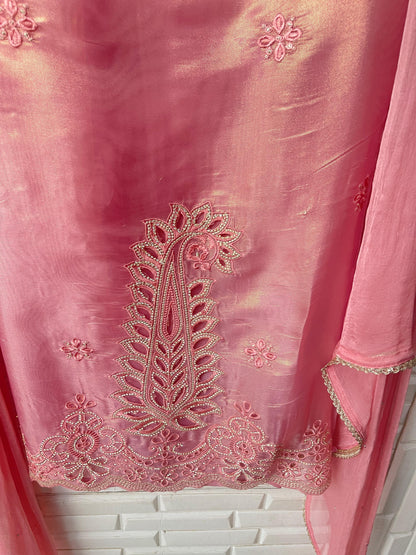 Shimmer paper silk unstitched ladies suit Rc17703 (d)