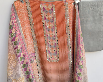 Shimmer silk unstitched ladies suit Rc17922 (b)