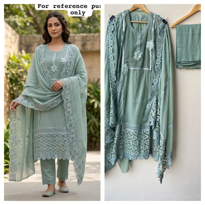 Mul cotton unstitched ladies suit Rc19100
