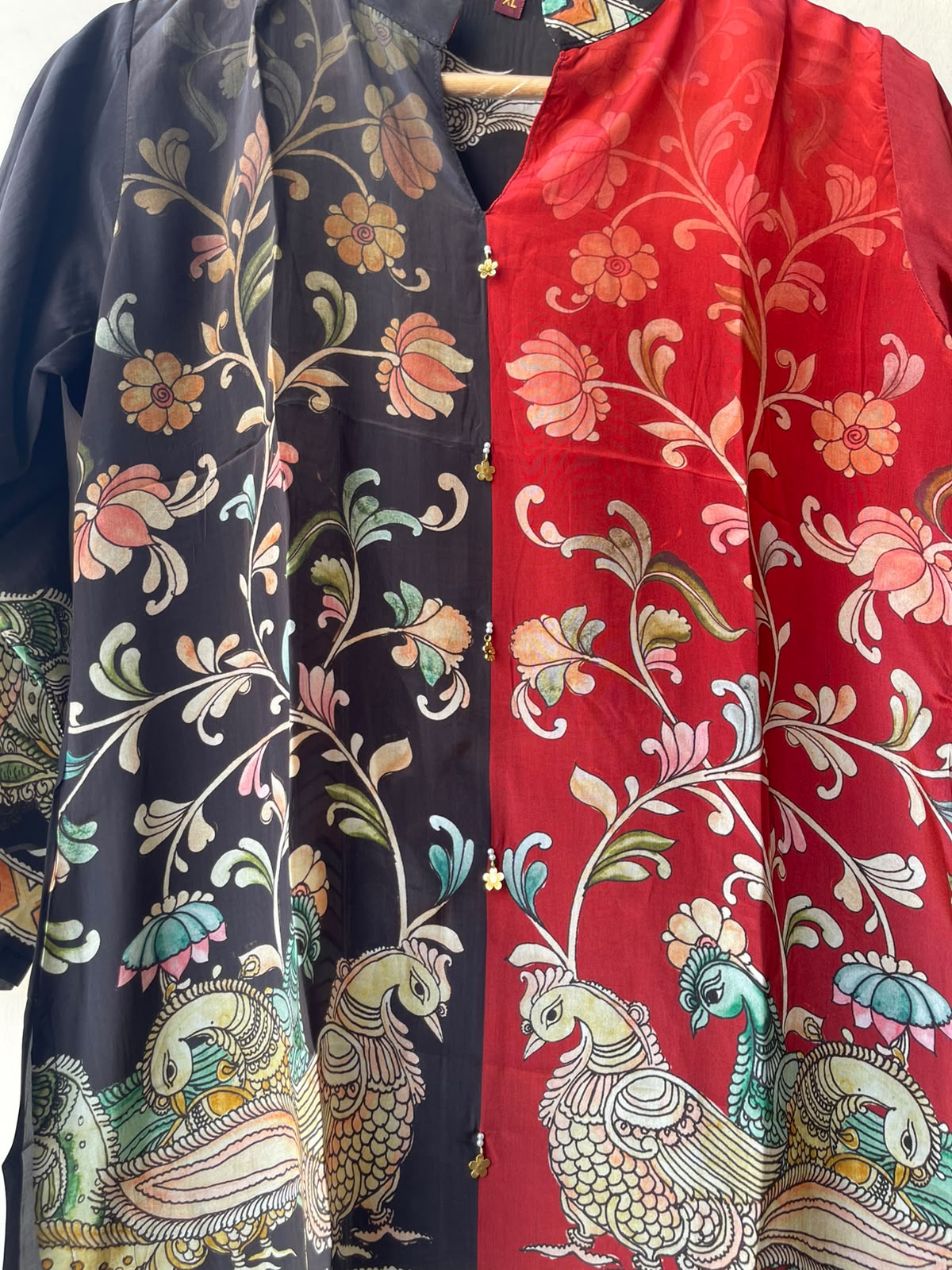 Satin crepe stitched ladies coord shirt Rc19165 (c)