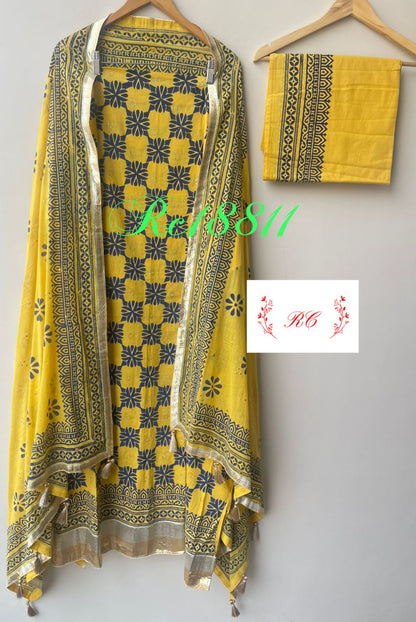 Pure Mul Chanderi Unstitched Ladies Suit RC-18811 – view 5