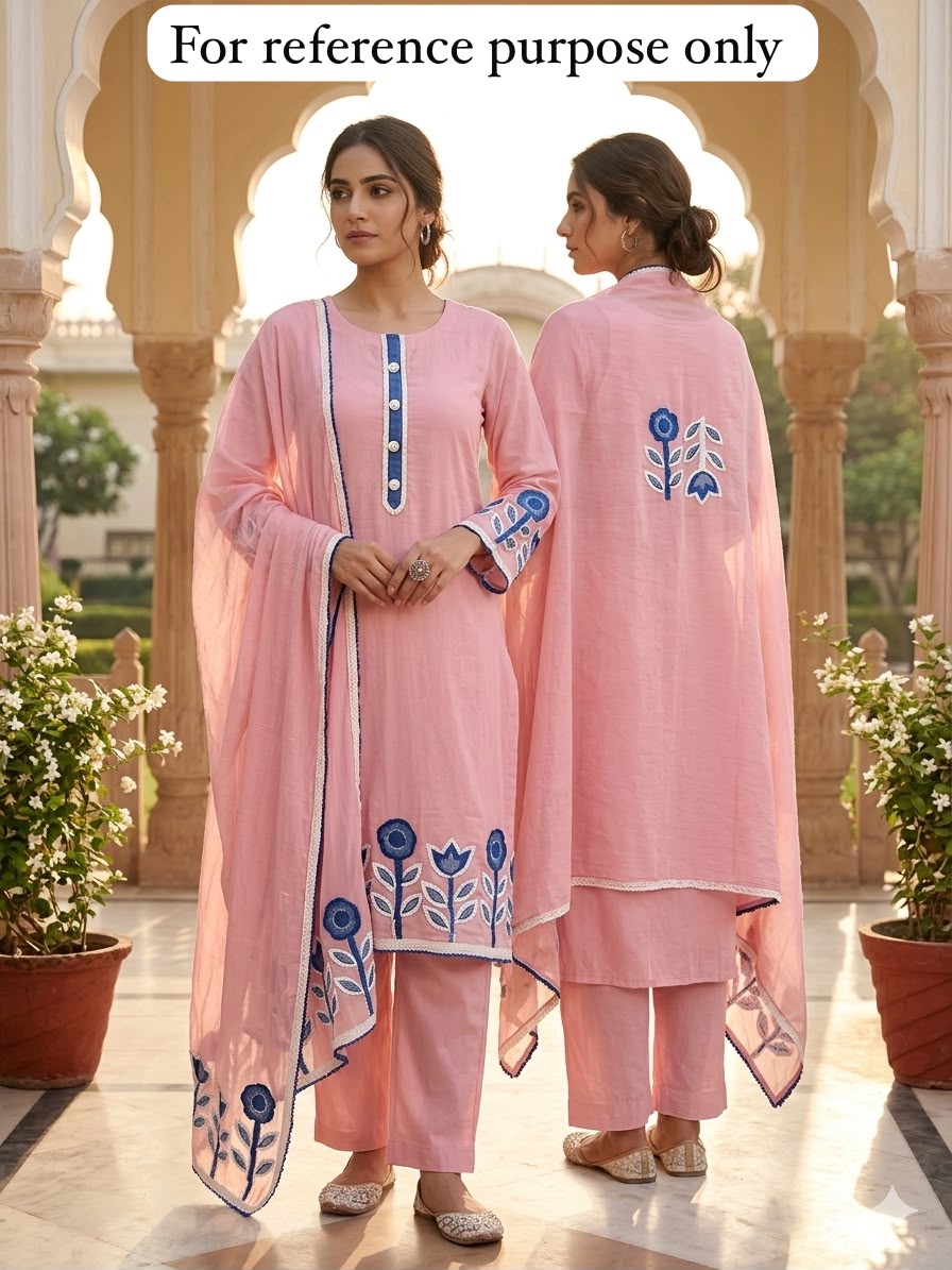 Mul cotton fabric unstitched ladies suit Rc18992 (b)
