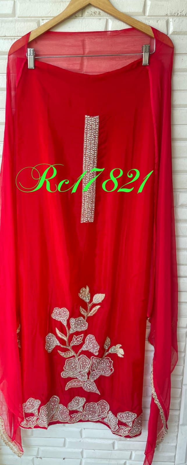 Organza unstitched ladies suit Rc17821 (b)