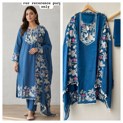 Mul cotton unstitched ladies suit Rc19212