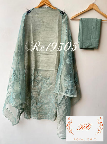 Crushed shimmer tissue ladies unstitched suit Rc19305 (c)