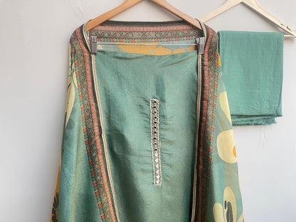 Shimmer Silk Printed Unstitched Ladies Suit RC-18097 (b)