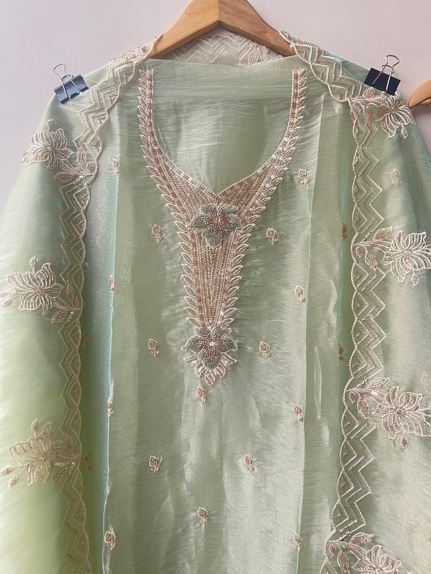 Shimmer tissue unstitched ladies suit Rc19340 (c)