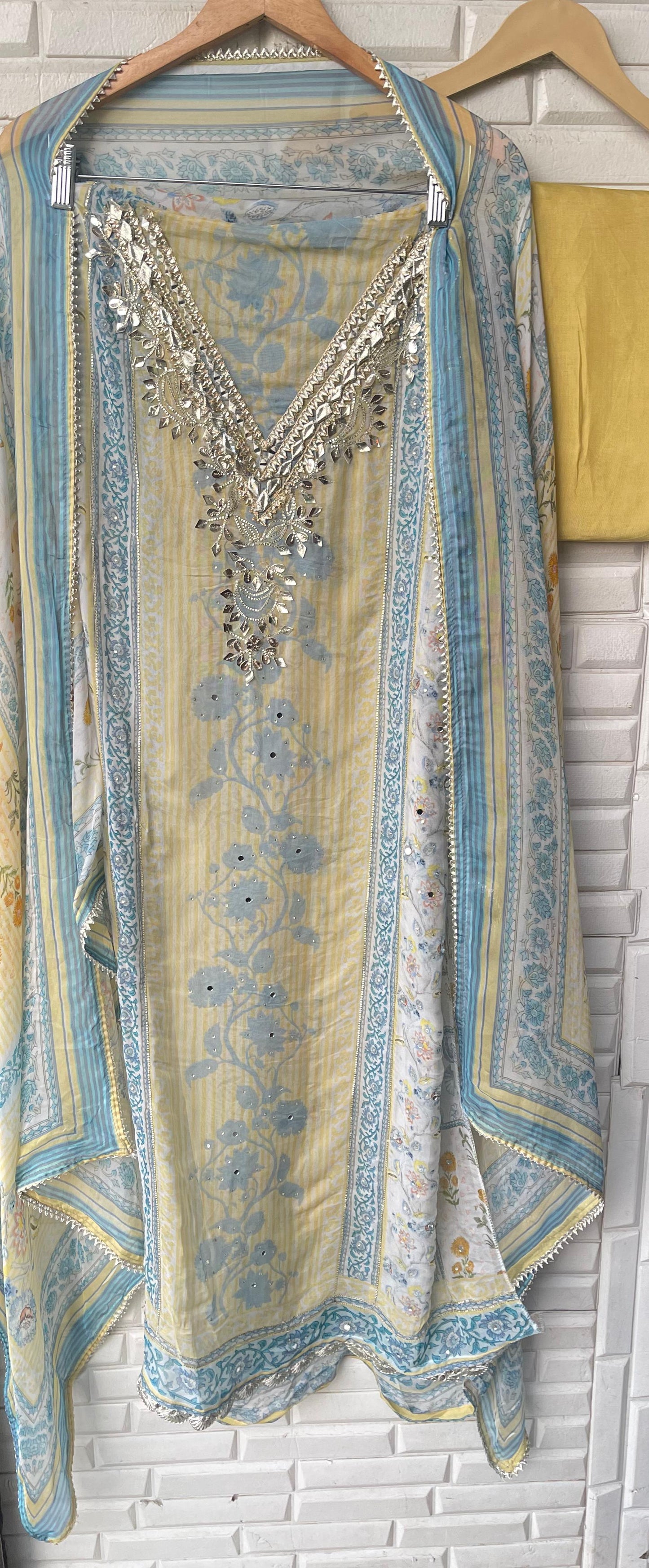 Organza unstitched ladies suit Rc17771