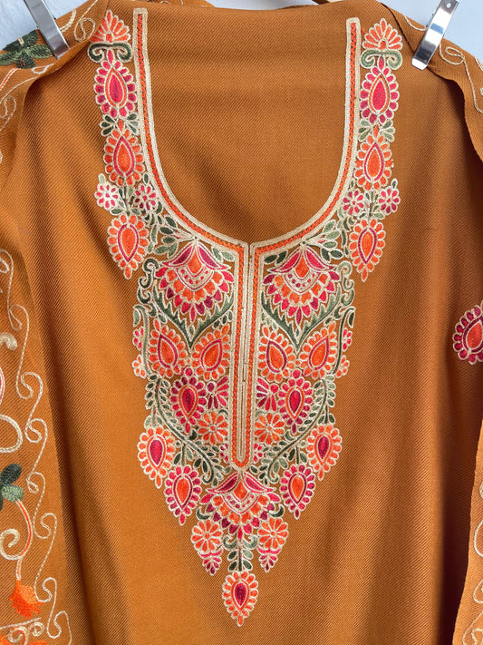 Pashmina woolen unstitched ladies suit Rc17883 (a)